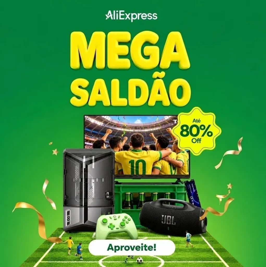 Cupons AliExpress – Mega Saldão de até R$ 580 OFF
