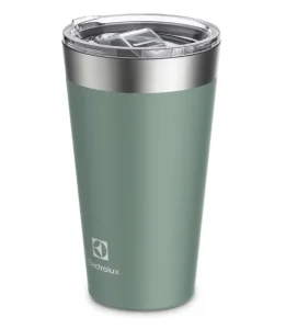 Copo Térmico Electrolux Sense Verde 560ml, Tampa Hermética, Camada Dupla, Bebidas Geladas e Quentes