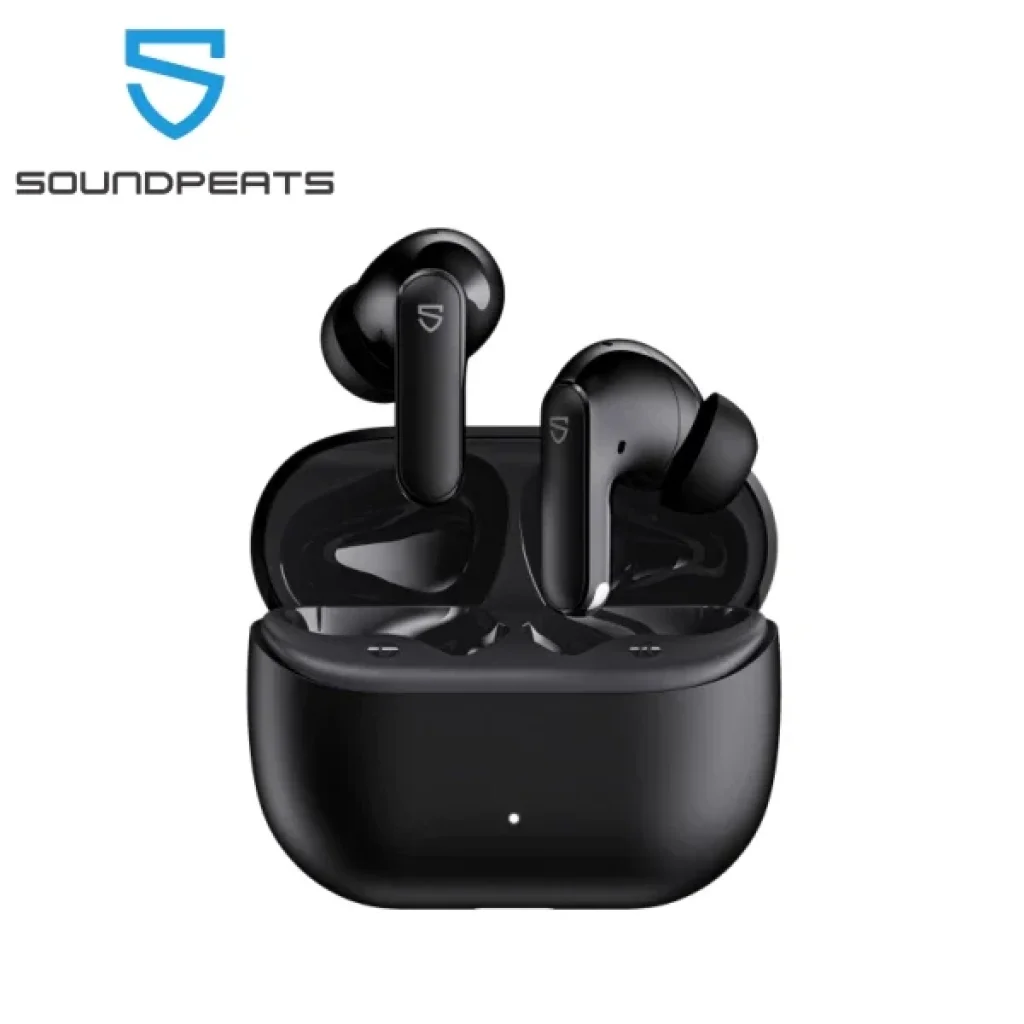 Fones de ouvido SoundPEATS Q3 Pro Noise Cancellation ENC/ANC, Game Mode, Bluetooth V6, Bateria 10+32h, com 4 microfones, Drivers de 13 mm, Conexão multiponto