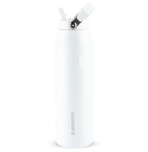 Garrafa Térmica Stanley Aerolight Flip Straw Frost 1,1L , Canudo Integrado, Abertura Grande, Aço Inoxidável Leve