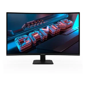 Monitor Gamer Curvo Gigabyte 31.5″ QHD, 180Hz, 1ms, VA, 1500R, DisplayPort 1.4 e HDMI 2.0, 120% sRGB, HDR, FreeSync – GS32QCA-SA
