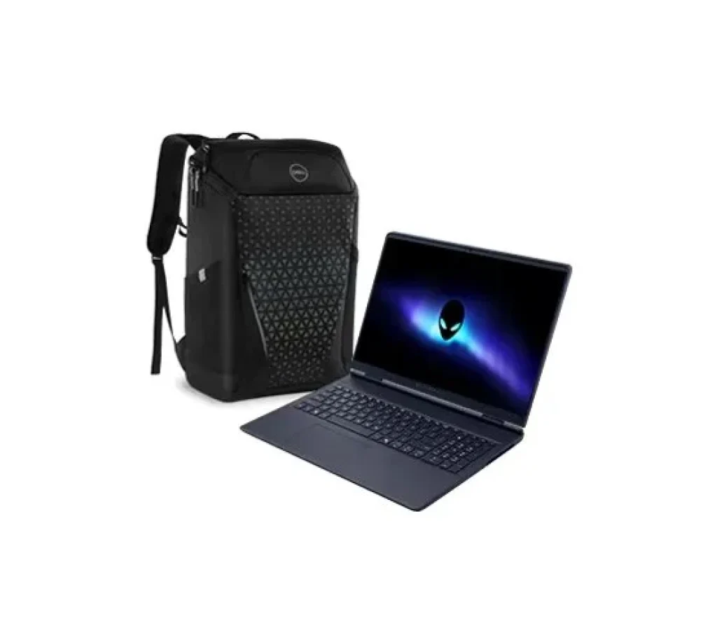 Combo Notebook Gamer Alienware 16 Aurora – Intel Core 5 210H, RAM 8GB, 512GB SSD, RTX 4050, 16″ QHD+ 120Hz 100% sRGB, Linux, Wi-Fi 7 – BRPAC16250UBTOHZSB_X + Mochila Dell Gaming 17″