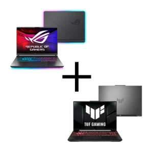 Notebook Gamer ASUS ROG Strix G16 i9 32GB RAM RTX 5070 G615JPR-S5001W Eclipse Gray + Notebook ASUS TUF Gaming A16 Ryzen 7 RTX 4050 FA607NUQ-RL019W Mecha Gray