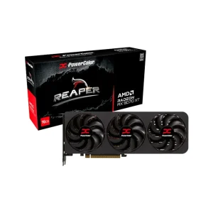 Placa de Vídeo PowerColor Reaper AMD Radeon RX 9070 XT 16GB GDDR6, 256 bits – RX9070XT 16G-A