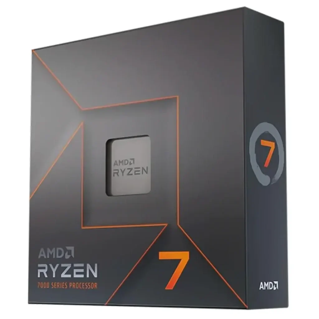 Processador AMD Ryzen 7 7700X Box (AM5/8 Cores/16 Threads/5.4GHz/40MB Cache/Radeon Graphics) Com Vídeo/Sem Cooler