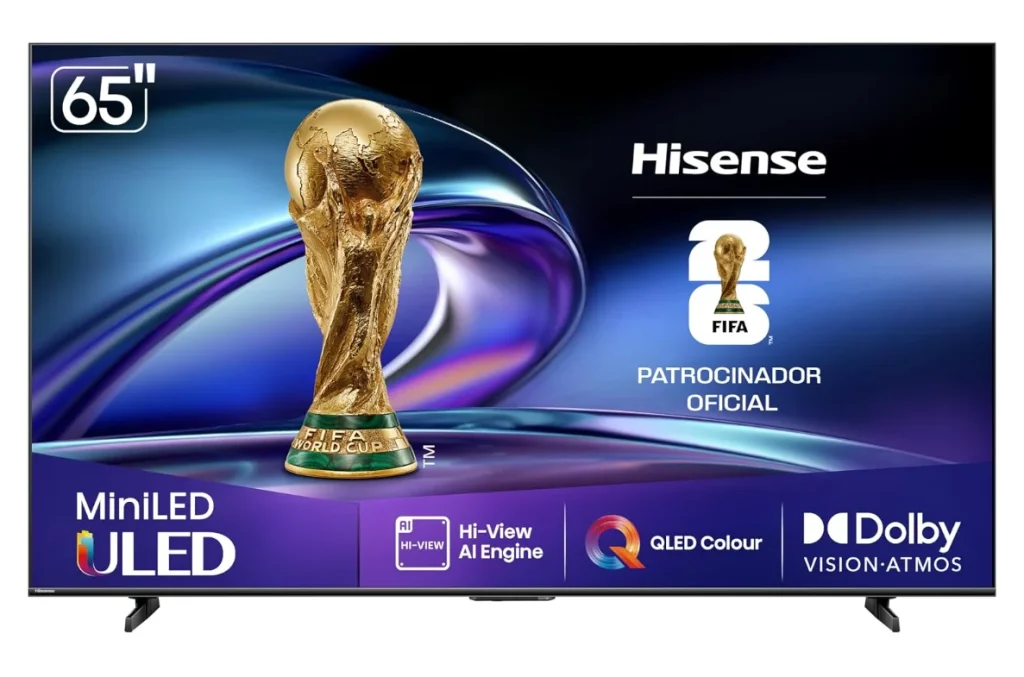 Smart TV 65 4K UHD Hisense ULED MiniLED 65U6QV Vidaa U9 HDR10 Dolby Atmos