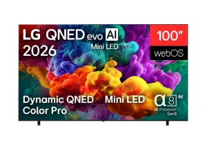 Smart TV LG 100″ 4K QNED evo Mini LED – QNED85 – 120Hz Nativo (VRR 144Hz) Alpha 8 com AI Gen3, Super Upscaling, Dolby Vision•Atmos – 100QNED85BS