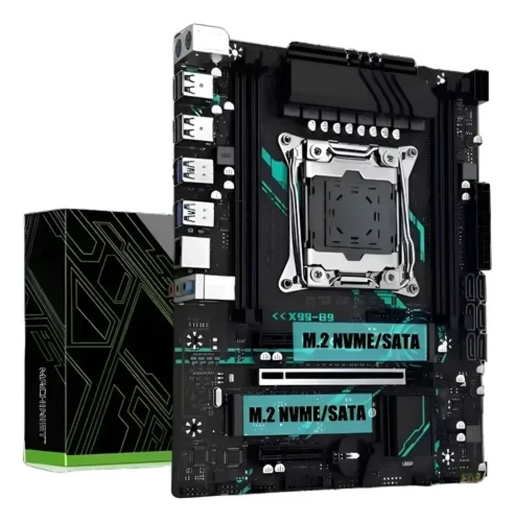 Placa-mãe MACHINIST X99 B9 LGA 2011-3 X99 Dual M.2 Chip C612 Memória DDR4 Quad-Channel SATA 3.0 USB 3.0 PCI 16X