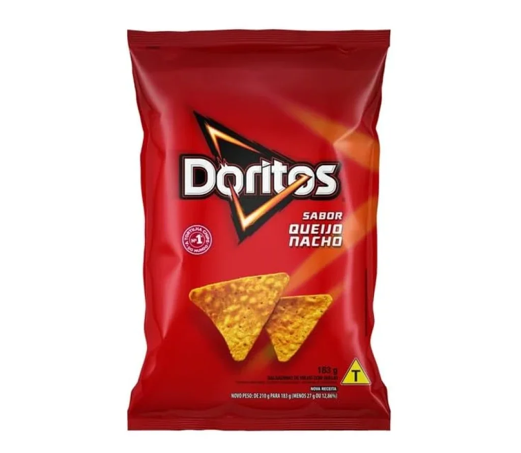 3x – Salgadinho de Milho Doritos Queijo Nacho Pacote 183g