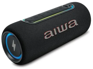 Caixa de Som AIWA Speaker 30W RMS Bluetooth App Aiwa Stereo Bataria 6 horas IPX5 – SP-05-LB