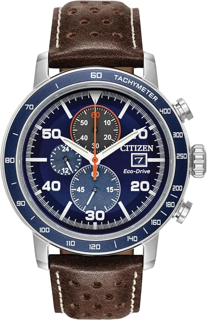 Citizen Men’s Eco-Drive Weekender Brycen Chronograph Watch in Stainless Steel