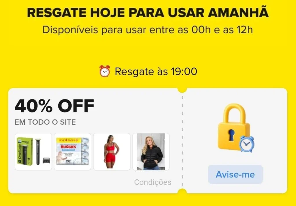 Cupom Mercado Livre 40% OFF – Esquenta 7.7 – Resgate hoje e use 00:00