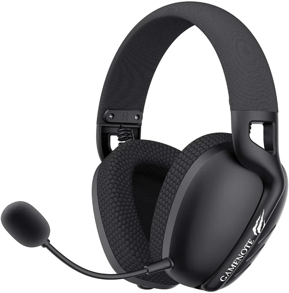 Havit Fone de Ouvido Headset Gamer Fuxi-H6 Com Fio e Sem Fio, Wireless 2,4GHz, Bluetooth, Cabo USB-C