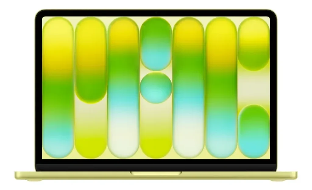 MacBook Neo Apple 13″ Chip A18 Pro, CPU de 6 Núcleos, GPU de 5 Núcleos, 256GB, 8GB RAM – Amarelo-cítrico
