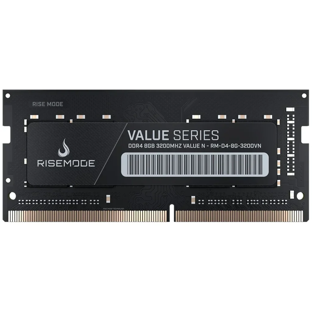 Memória para Notebook Rise Mode Value, 8GB, 3200MHz, DDR4, CL22, Preto – RM-D4-8G-3200VN