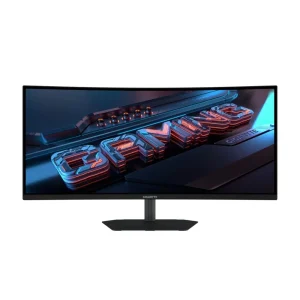 Monitor Gamer Curvo Gigabyte 34″, QHD, 200Hz, 1ms, VA, Adaptive-Sync, FreeSync Premium, HDR 400, Som Integrado, Preto – G34WQC2