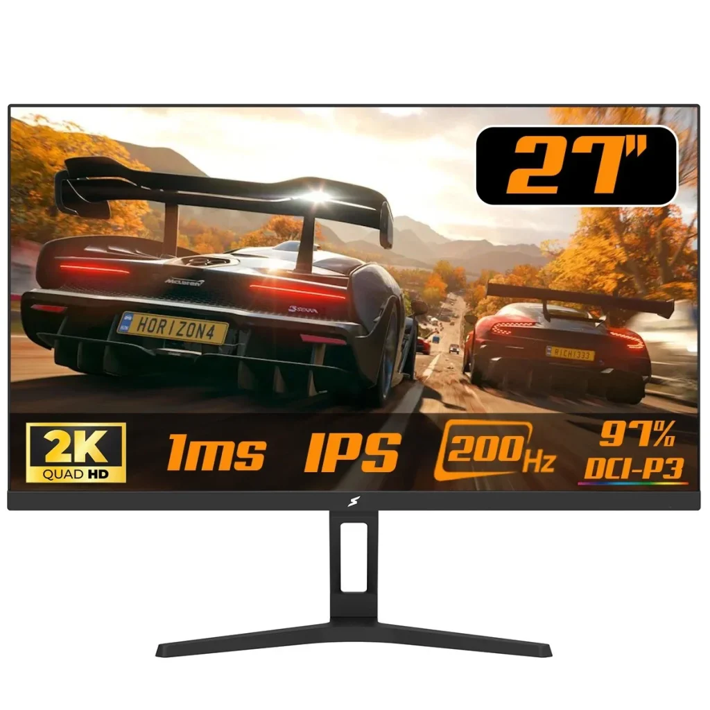 Monitor Gamer SuperFrame Ace, 27 Pol, Quad HD, IPS, 200Hz, 1ms, HDMI/DP – SF-MN-ACE27QSIFE1B