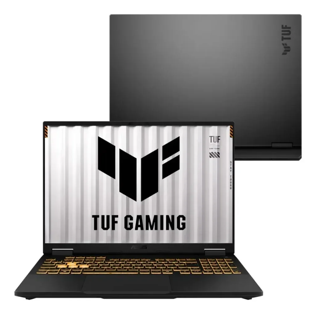 Notebook Gamer ASUS TUF Gaming F16 – Intel Core i7 14650HX, NVIDIA RTX™ 5050, 16GB RAM, 512GB SSD, 16″ LED FHD+ 165Hz IPS, Linux, Mecha Gray – FX608JHR-RV290