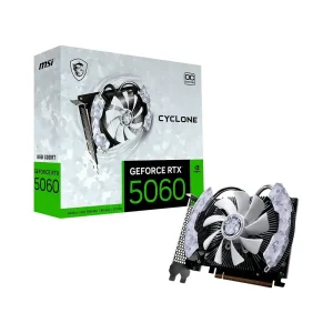 Placa de Vídeo MSI RTX 5060 Cyclone OC NVIDIA GeForce, 8GB, GDDR7, 128-bit – 912-V812-205