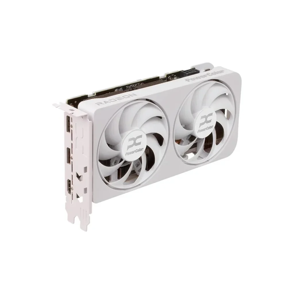 Placa de Vídeo PowerColor RX 9060 XT Reaper White AMD Radeon, 16GB, GDDR6, 128bits, OpenGL 4.6, RDNA 4 – RX9060XT 16G-A/WHITE