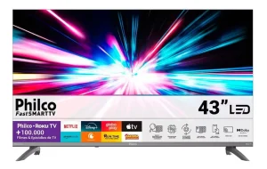 Smart Tv 43 Full HD Roku TV HDR10 Dolby Philco – P43CRA