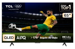 Smart TV 65″ TCL 4K UHD QLED 65P7K Google TV AiPQ Google Assistente 3 HDMI 1 USB
