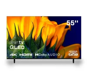 Smart TV HQ 55″ QLED 4K Wi-Fi Bluetooth, Dolby Audio, Whale OS, Apps, Netflix, YouTube e Prime Vídeo – HQ-QLED55SM