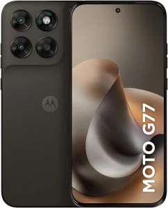 Smartphone Motorola Moto G77 5G – 256GB 24GB (8GB RAM + 16GB RAM Boost) camera 108MP Ultra-Pixel, tela 1.5K extreme Amoled 120hz, ultrarresistente – Marrom