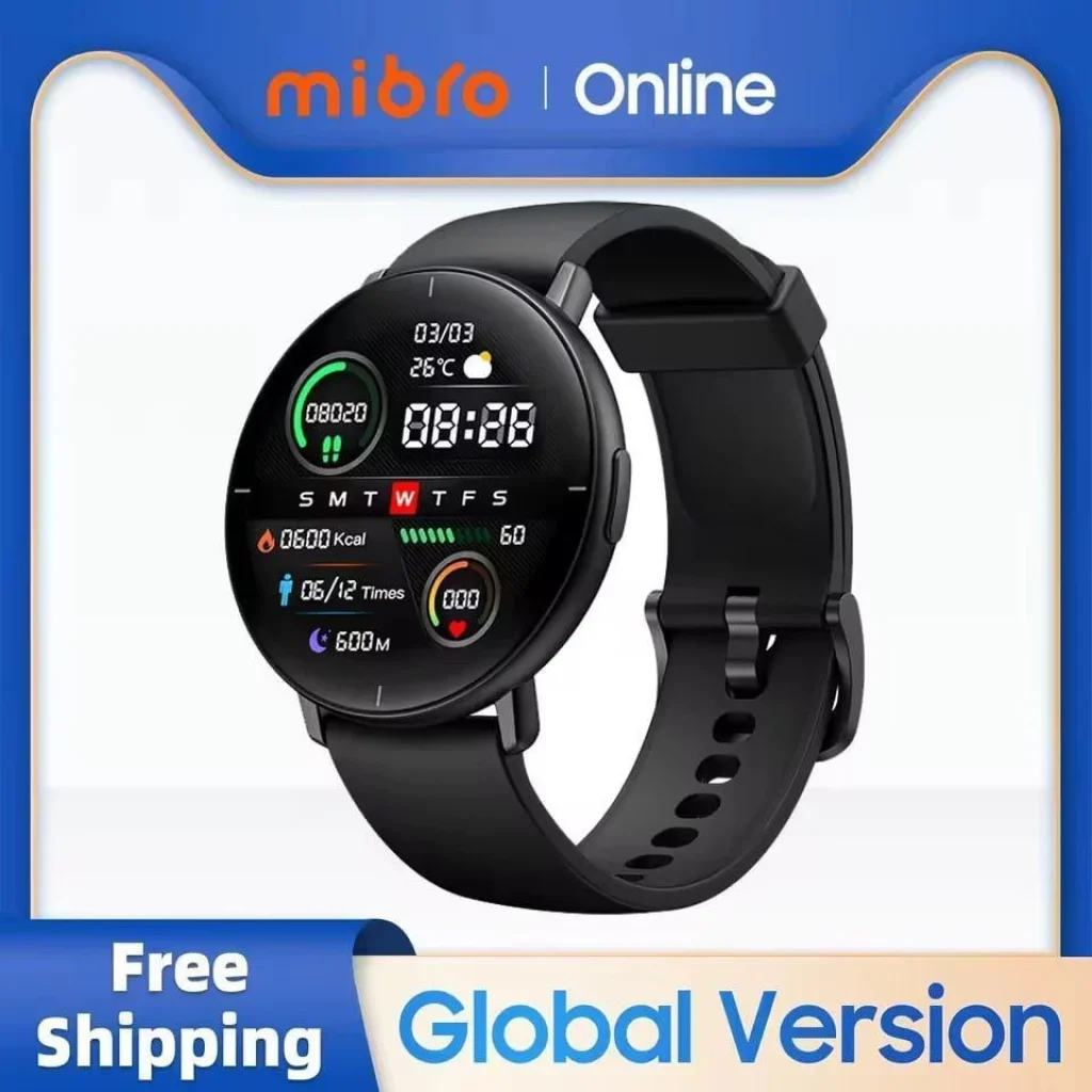 Smartwatch Mibro Lite Global Version 1.3″ AMOLED HD Display IP68 Waterproof App Control Fitness Monitoring Bluetooth Watch