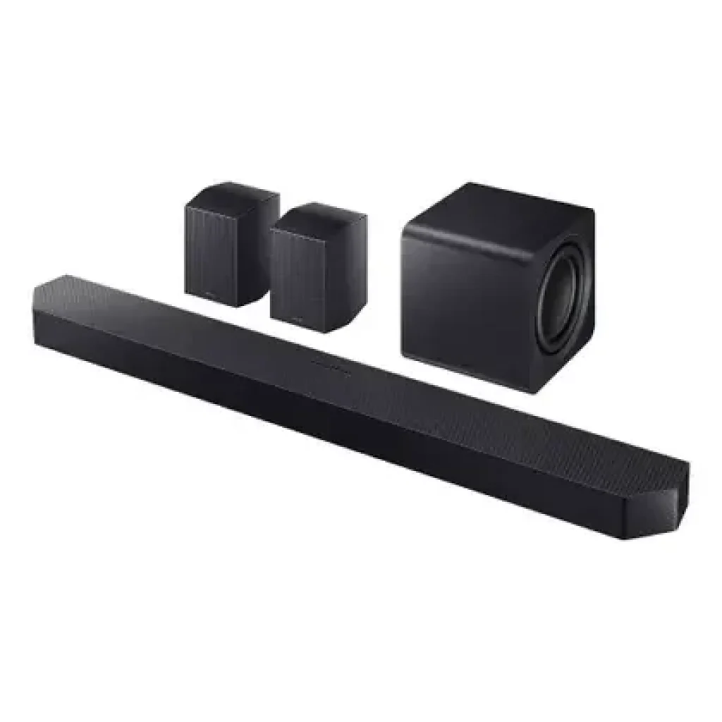 Soundbar Samsung Série Q HW-Q990H, Bluetooth, 656W, com Subwoofer Sem Fio, 11.1.4 Canais, Dolby Atmos, Preto – HWQ990HZD