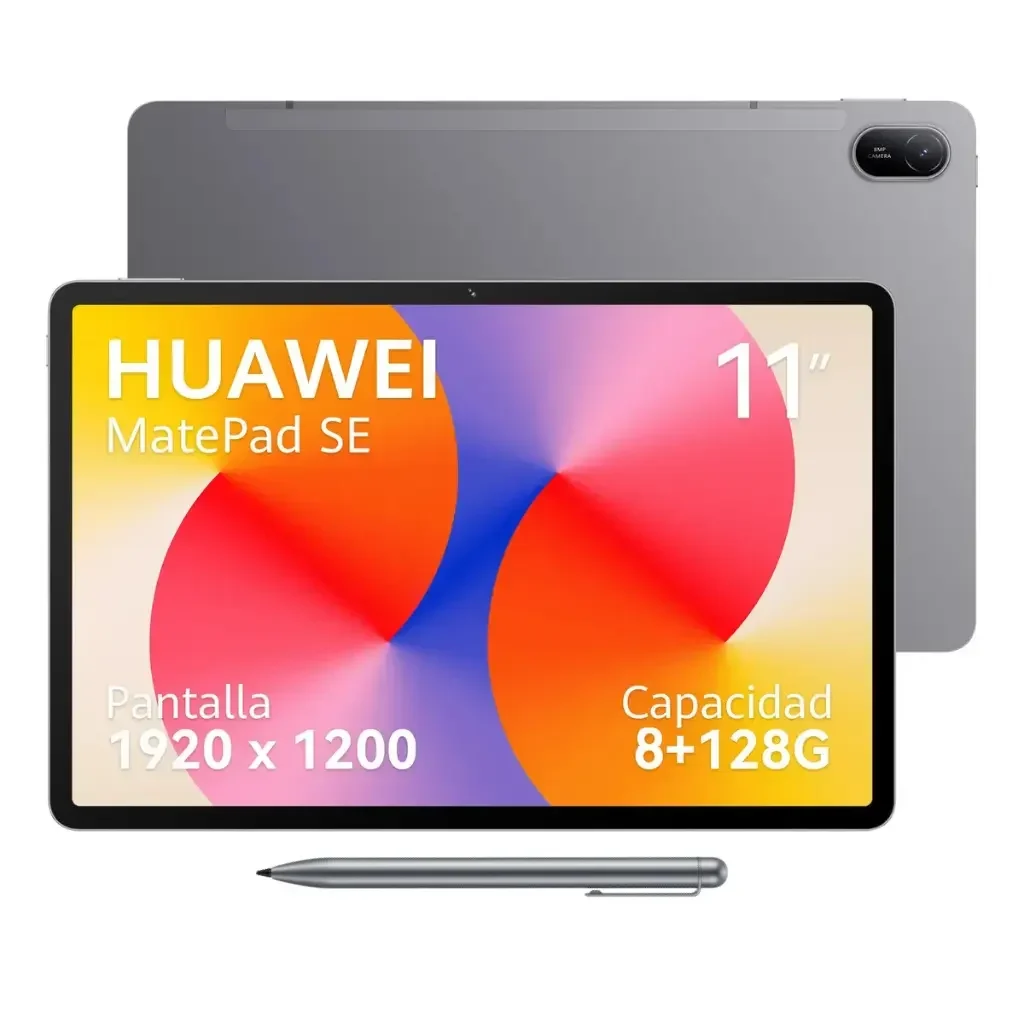 Tablet HUAWEI MatePad SE 11 – 8GB RAM 128GB Tela HUAWEI FullView de 11″ FHD+ 400 nits 120Hz, Superbateria de 7700 mAh 22,5W HarmonyOS Câmera Traseira 8 MP Câmera Frontal 5 MP Cinza Nebula