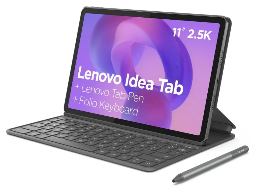 Tablet Lenovo Idea Tab 11″ 2,5K 90Hz, 8GB RAM, 256GB, Octa-Core, Android 15, Wi-Fi, Dolby Atmos, com Capa e Caneta – ZAFR0953BR