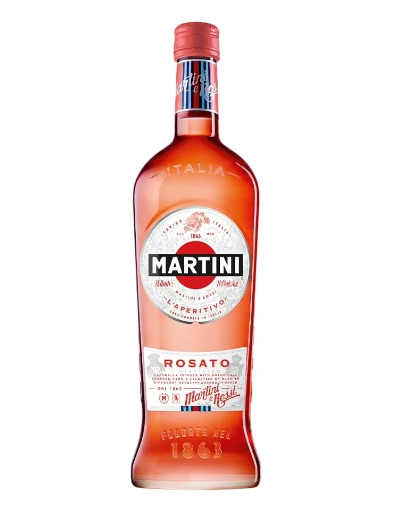 Vermute Martini Rosato Italiano 750ml – Bebida composta de vinhos e ingredientes aromáticos