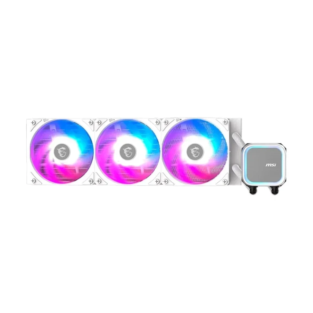 Water Cooler MSI MAG Coreliquid A13, ARGB, 360mm, Intel e AMD, Branco – MAG CORELIQUID A13 360 WHITE
