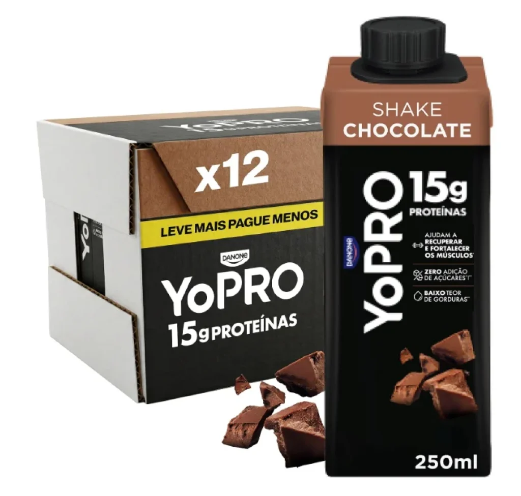 2x Pack YoPRO Bebida Láctea UHT Chocolate 15g de proteínas 250ml - 12 unidades
