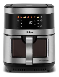 Air Fryer Philco 9L Visor Glass Painel Digital