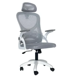 Cadeira De Escritório Columbus Presidente Ergonomica Mesh até 120 kg, Reclinável, Ajuste cabeça e lombar – BIG 506