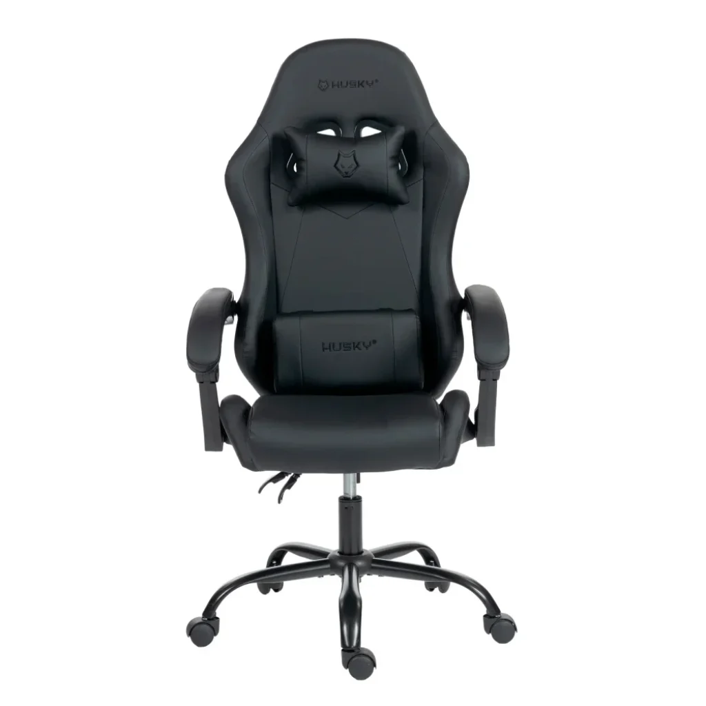 Cadeira Gamer Husky Storm 100, Até 120kg, Almofadas, Reclinável 135º, PU, Preta - HCG100PTx