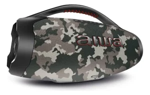 Caixa de Som Boombox Plus AIWA 200W Bluetooth 30H IP66 USB Camo – AWS-BBS-01-BG