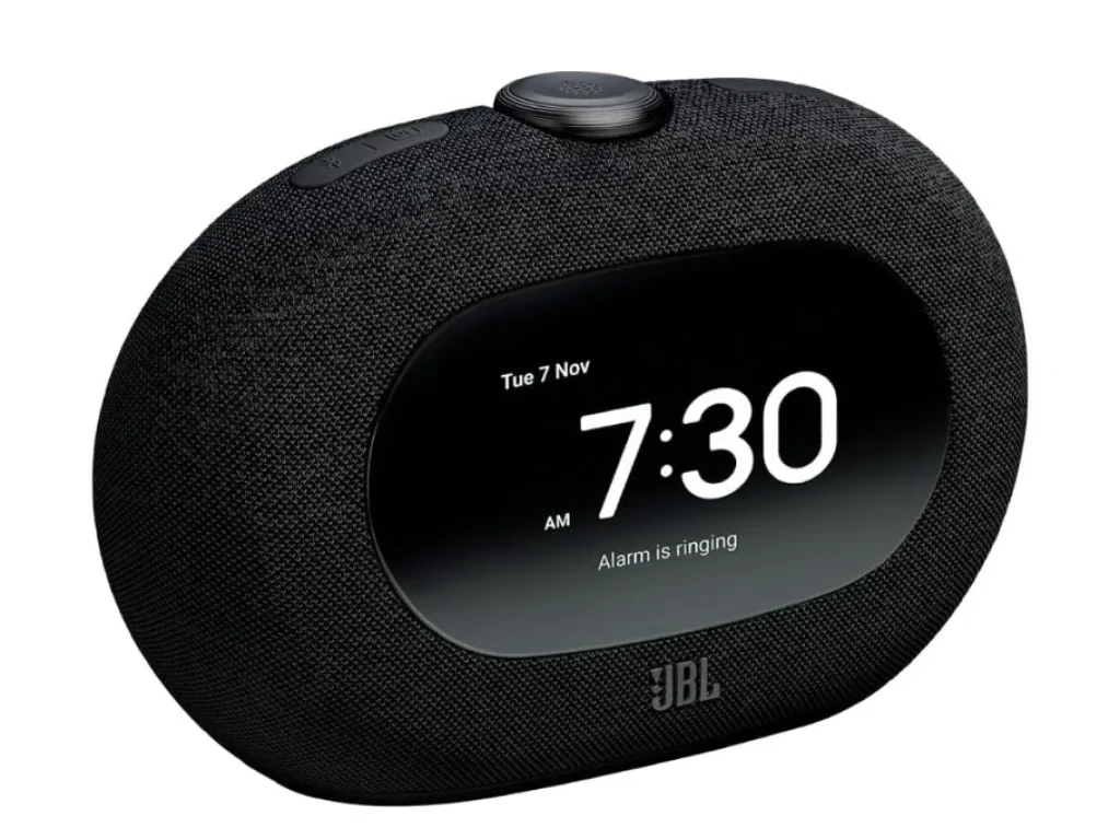 Caixa de Som JBL Horizon 3, com Rádio-relógio FM, 5 W RMS, Luz ambiente traseira, Bluetooth, Alarmes, App JBL, USB-C, Preto - JBLHORIZON3BLKBR
