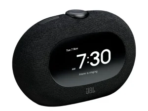 Caixa de Som JBL Horizon 3, com Rádio-relógio FM, 5 W RMS, Luz ambiente traseira, Bluetooth, Alarmes, App JBL, USB-C, Preto – JBLHORIZON3BLKBR