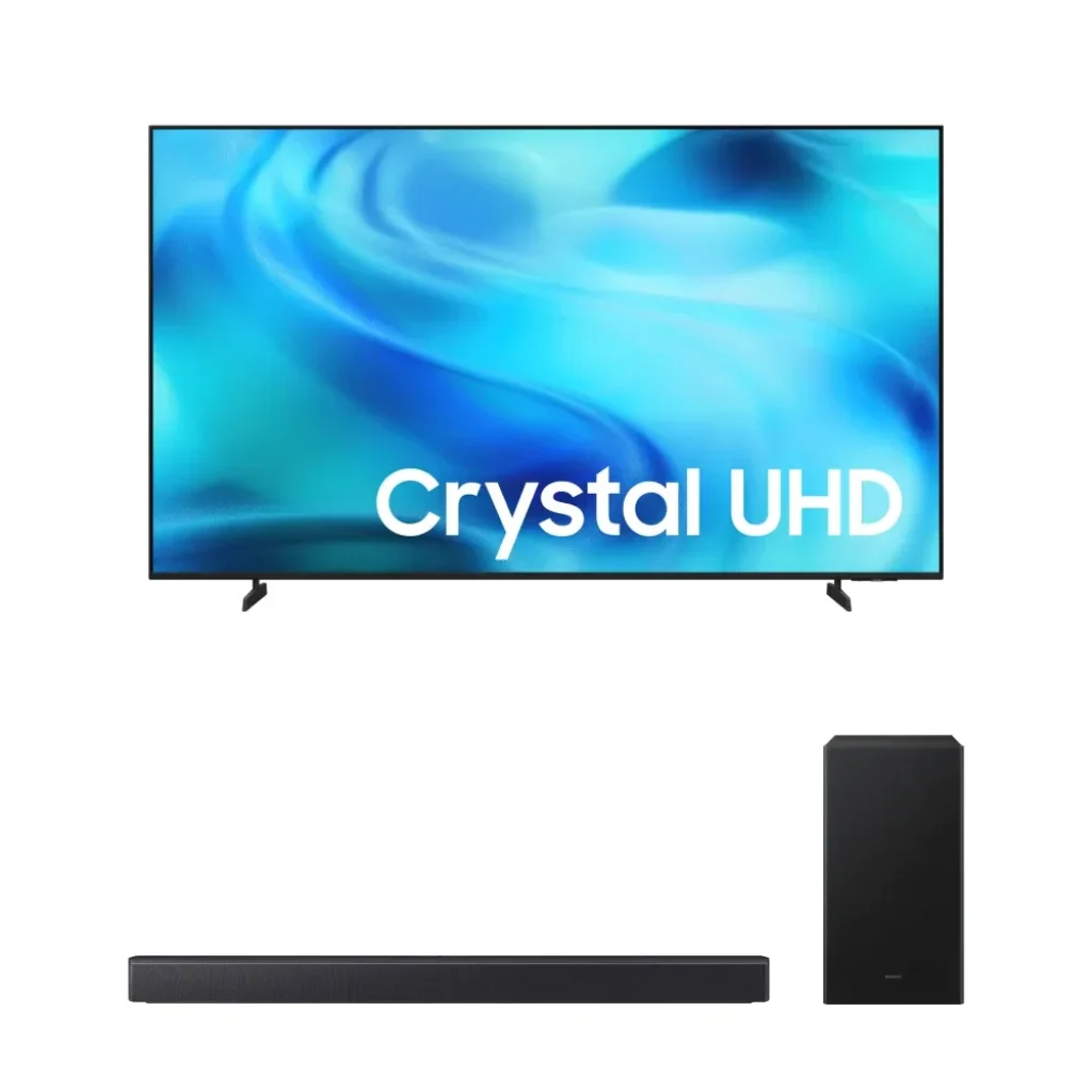 Combo Samsung Smart TV 58" Crystal UHD 4K 2026 + Soundbar Samsung HW-B450F
