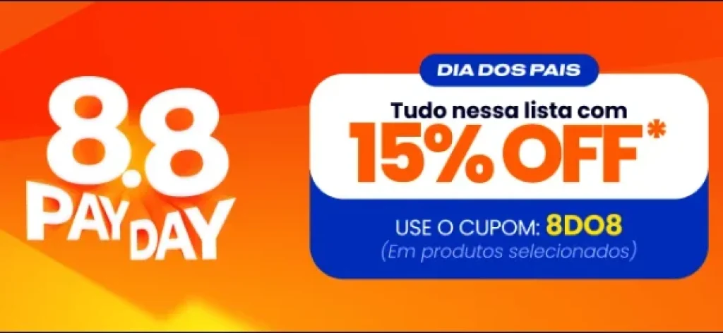 Cupom KaBuM! 15% OFF em Produtos Selecionados