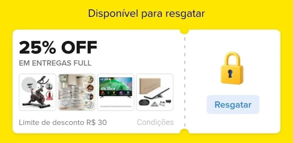 Cupom Mercado Livre 25% OFF em Entregas Full, Limitado a R$30 - Esquenta 8.8 - Resgate hoje e use amanhã 00h