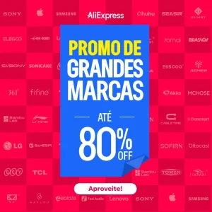 Cupons AliExpress – Promo das Grandes Marcas – Até R$ 860 OFF