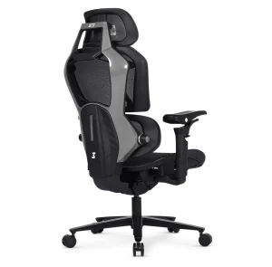 Cadeira de Escritório Gamer DT3 Chrono, Ergonomica com revestimento Mesh Vintex-C™, Apoio de cabeça 2D, Braços 5D+Rotação 360º, Apoio lombar AWS,suporta até 130kg,altura máx.de 1,85m (Grey) – 13991-3