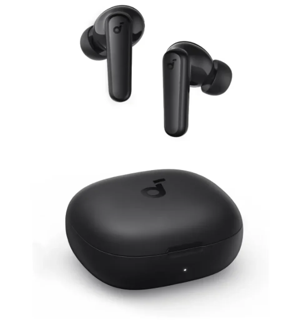 Fone de Ouvido Bluetooth, soundcore R50i da Anker, TWS, Graves Potentes, BassUp Drivers 10mm, 30H Reprodução, Resistência à Água, 2 Mics IA, App Personalização Som