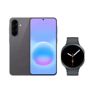 Galaxy A57 5G (128GB) – Cinza + Galaxy Watch8 BT 44mm – Grafite