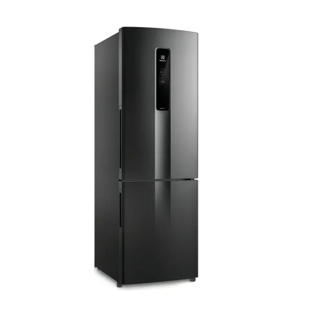 Geladeira Electrolux Frost Free Inverter 400L Efficient AutoSense e Rapid Freeze Inverse Black Inox Look Bivolt - IB6B