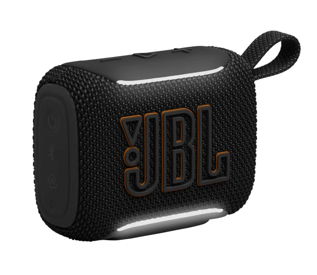 Caixa de Som JBL Go 5 Bluetooth, 4,8W RMS, Portátil, Auracast, Bateria até 10h, À Prova D'água e Poeira, IP67, Preta - JBLGO5BLKBR